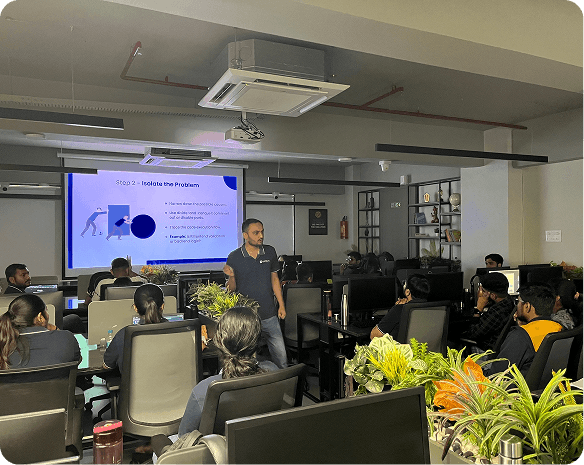 Meeting in office